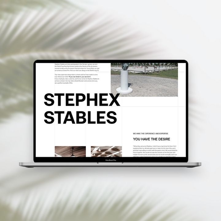 Site internet Stephex Stables